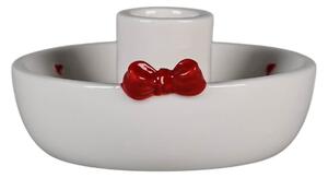 Keramický svícen Christmas Bow