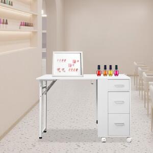 Manikérský stůl - Stůl na manikúru - Pracovní deska pro manikérský salon - Pracovní stůl pro manikúru - Skládací pracovní stůl