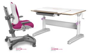 Dětský set MyChamp EXPERT - růžový, set židle + stůl