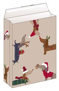 Vánoční dárková taška se samolepicí klopou Christmas Holidays