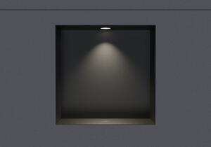 Nerezový nástěnný výklenek NT203010X bez ráfku s LED reflektorem - 20 x 30 x 10 cm (v x š x h) - možnost volby barvy