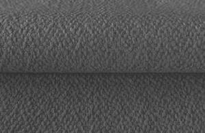 Tmavě šedá látková lenoška MICADONI JADE 160 cm, pravá