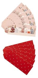 Papírové štítky na dárky Cozy Winter – 12 ks