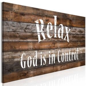 Obraz - Relax. God Is in Control (1 Part) Narrow
