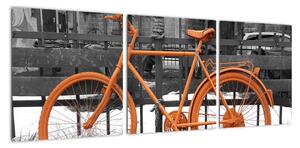 Obraz oranžového kola (90x30cm)