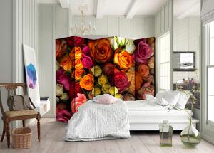 Murando DeLuxe Paraván kytice růží Velikost: 225x172 cm