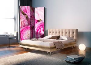 Paraván růžové květy Velikost (šířka x výška): 135x172 cm