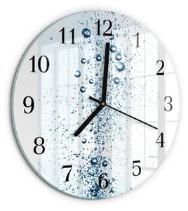 Skleněné nástěnné hodiny Voda zsoc-fi30-00172642