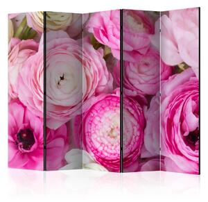 Paraván růžové květy Velikost (šířka x výška): 135x172 cm