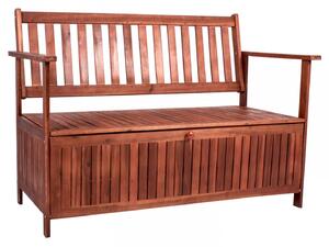 Zahradní lavička s úložným prostorem - akáciové dřevo | 120 x 62 x 82 cm