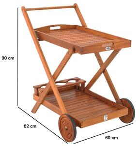 Servírovací vozík | akáciové dřevo