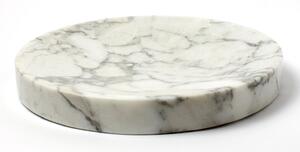 DVORO Luxusní mramorový odkládací podnos Pau Marble Calacatta Blanco 27cm