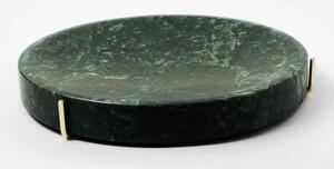 DVORO Luxusní mramorový odkládací podnos Pau Marble ST Green Indian 27cm