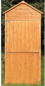 Zahradní masivní dřevěná skříňka | 90 x 50 x 190 cm