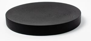 DVORO Luxusní dřevěný odkládací podnos Pau Black stained ash 27cm