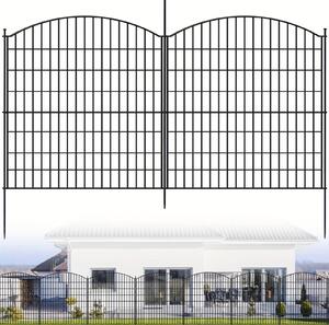 Kovové oplocení pro zahradu – branka do zahrady – výběh pro zvířata – výběh pro slepice – ohraničení – 15 panelů s vjezdovou bránou