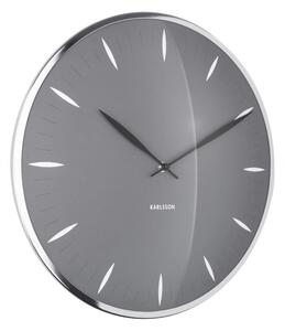 Designové nástěnné hodiny 5761GY Karlsson 40cm
