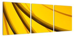 Žlutá abstrakce (90x30cm)