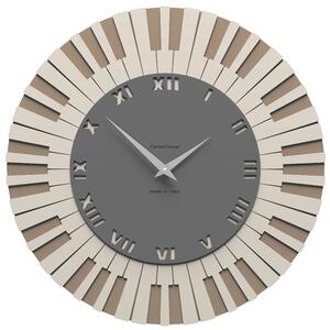 Designové hodiny 51-10-2-3 CalleaDesign Piano brown 45cm