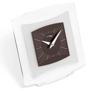 Designové stolní hodiny I805CL chocolate IncantesimoDesign 20cm