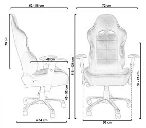 Goleto Kancelářská židle RS Series One | modro-černá