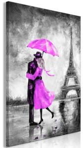 Obraz - Paris Fog (1 Part) Vertical Pink