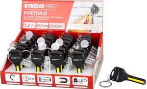 24 ks Svietidlo Strend Pro Keychain, kľúčenka, prívesok, s magnetom, LED 60 lm, 75x30 mm, Sellbox 2
