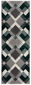 Flair Rugs Běhoun Hand Carved Nimbus Green - 80x230 cm