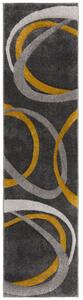 Flair Rugs, Běhoun Hand Carved Elude Orb Ochre, 60x230, žlutá, kancelář
