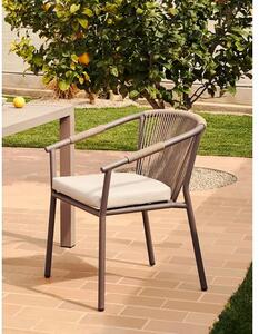 Zahradní židle s područkami s provazovou pleteninou Lay