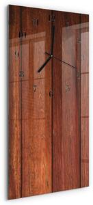 Skleněné hodiny vertikální Dřevo zsppc-30x60-00173715