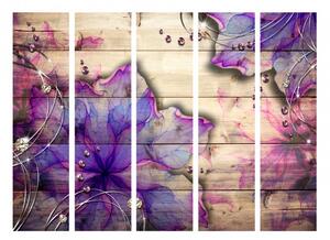 Murando DeLuxe Paraván purpurové vzpomínky Velikost: 225x172 cm