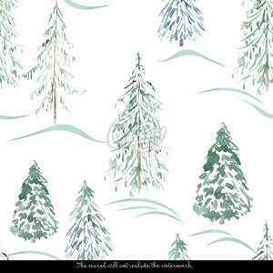 Fototapeta Vánoční strom v akvarelu Samolepící 250x250cm
