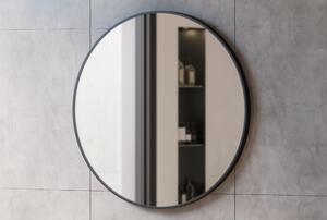 Koupelnové zrcadlo 8232 kulaté - možnost volby barvy a velikosti rámu