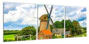 Obraz větrného mlýna (90x30cm)