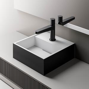 Countertop washbasin BA2027 made of mineral cast - 30 x 30 x 10 cm - colour selectable
