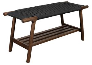 Dutchbone Ořechová lavice KINTARO 90 cm