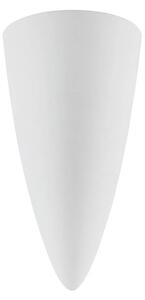 Nástěnné svítidlo Lindby Pascali, výška 42 cm, bílá barva, sádra