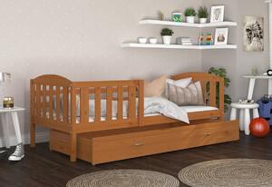 Dřevěná dětská postel KUBUS P1 masiv, 190x80, olše
