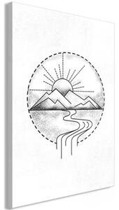 Obraz - Mountain Drawing (1 Part) Vertical