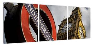Londýnské metro, obraz na zeď (90x30cm)