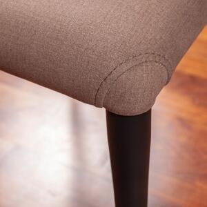 Béžová látková barová židle Miotto Pavia s kovovou podnoží 72 cm