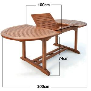 Goleto Zahradní stůl Vanamo | eukalyptové dřevo