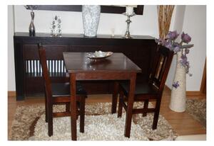 Dřevěný stůl WOOD, čtvercový, 80x80, borovice světlá