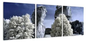 Zimní krajina - obraz do bytu (90x30cm)