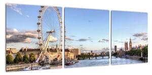 Londýnské oko (London eye) - obraz do bytu (90x30cm)