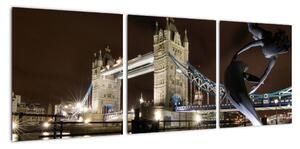 Noční Tower Bridge - obraz (90x30cm)