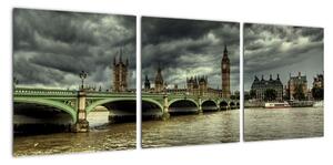 Londýnský Big Ben - obrazy (90x30cm)