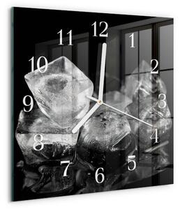 Skleněné hodiny Kostky ledu zskb-30x30-00093591