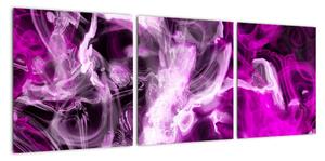Obraz - fialový kouř (90x30cm)